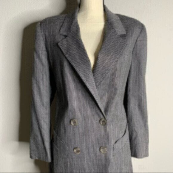 Nicholas Matthews Plaid Vintage Two Piece Skirt Suit Set - Picture 8 of 15